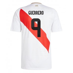 Billiga Peru Paolo Guerrero #9 Hemmatröja Copa America 2024 Kortärmad